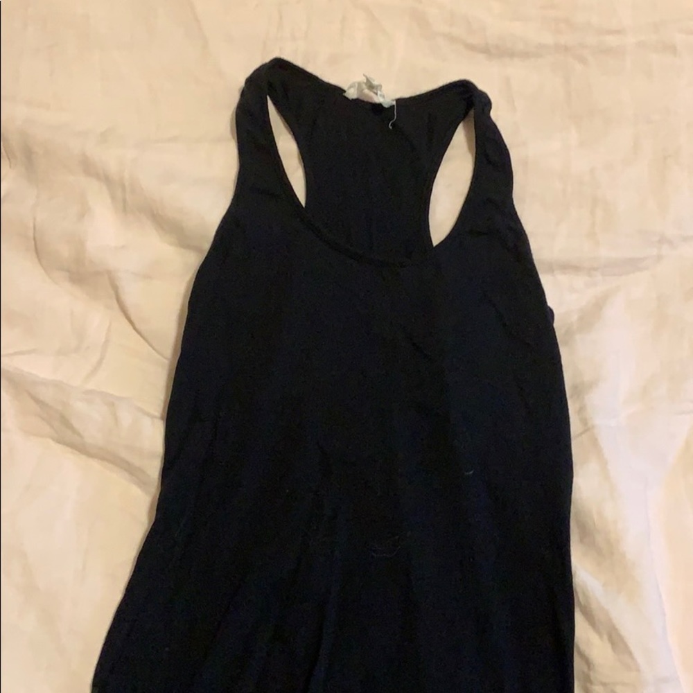 Black tank top